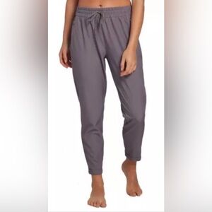 2 Pair CALIA Journey Woven Athletic Pants -1 black, 1 purple